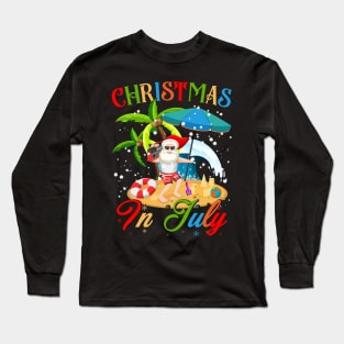 Christmas In July Gift For Boys Girls Kids Long Sleeve T-Shirt